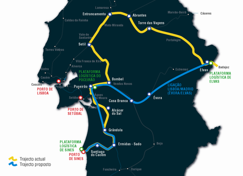 Trajecto ferroviário Sines-Badajoz irá demorar menos 3h30