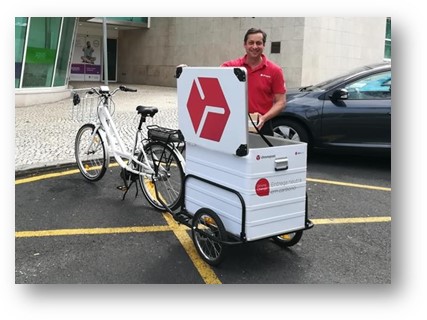 Chronopost avança com bicicletas eléctricas para distribuição em Lisboa