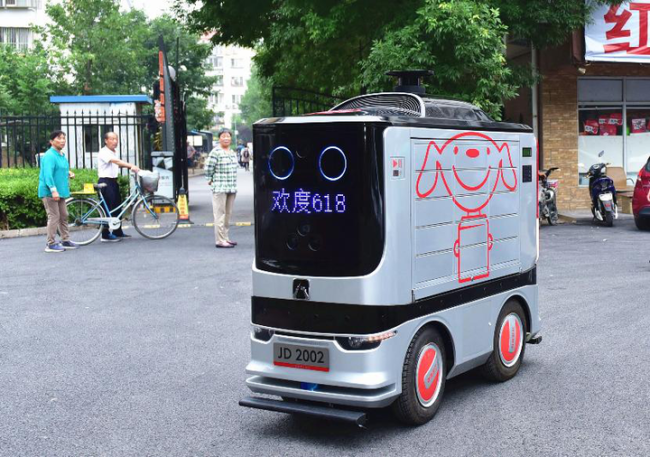 JD Logistics utiliza robôs autónomos de última milha na China