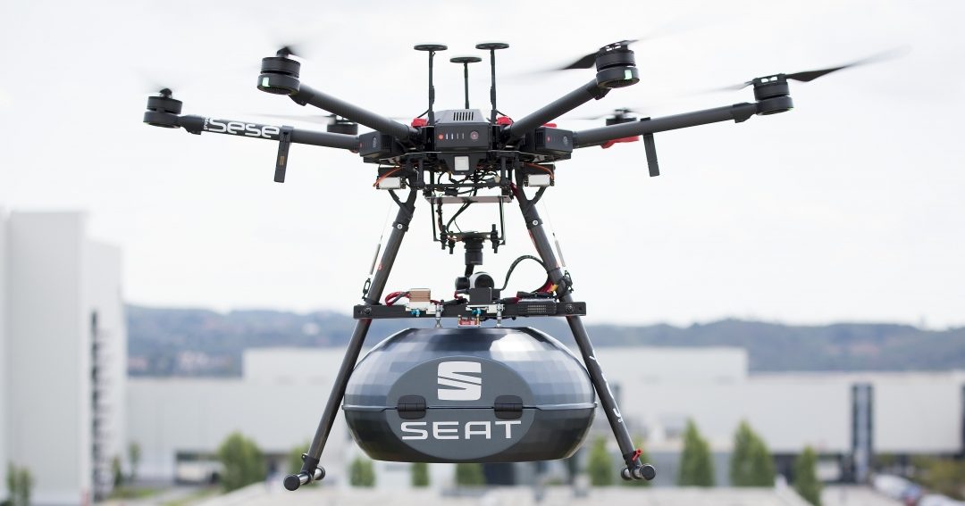 Sesé envia componentes à Seat através de drones
