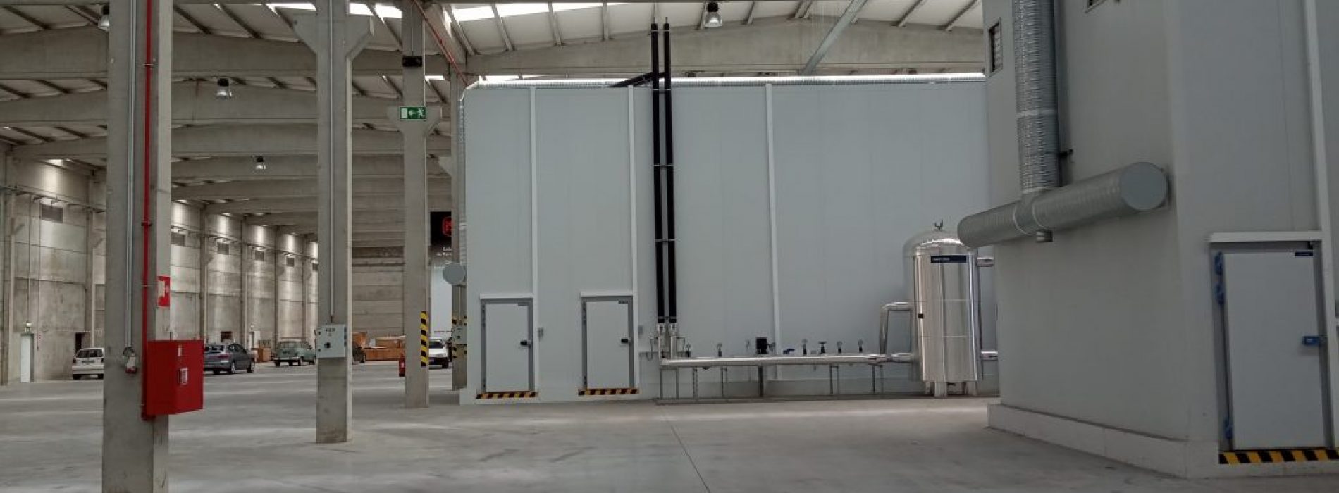 Túnel de ensaios para transportes de produtos alimentares situado em Castelo Branco