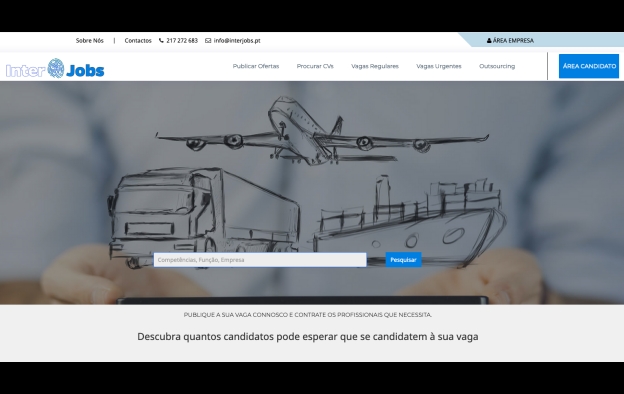 InterJobs é o novo portal de emprego para os transportes e logística