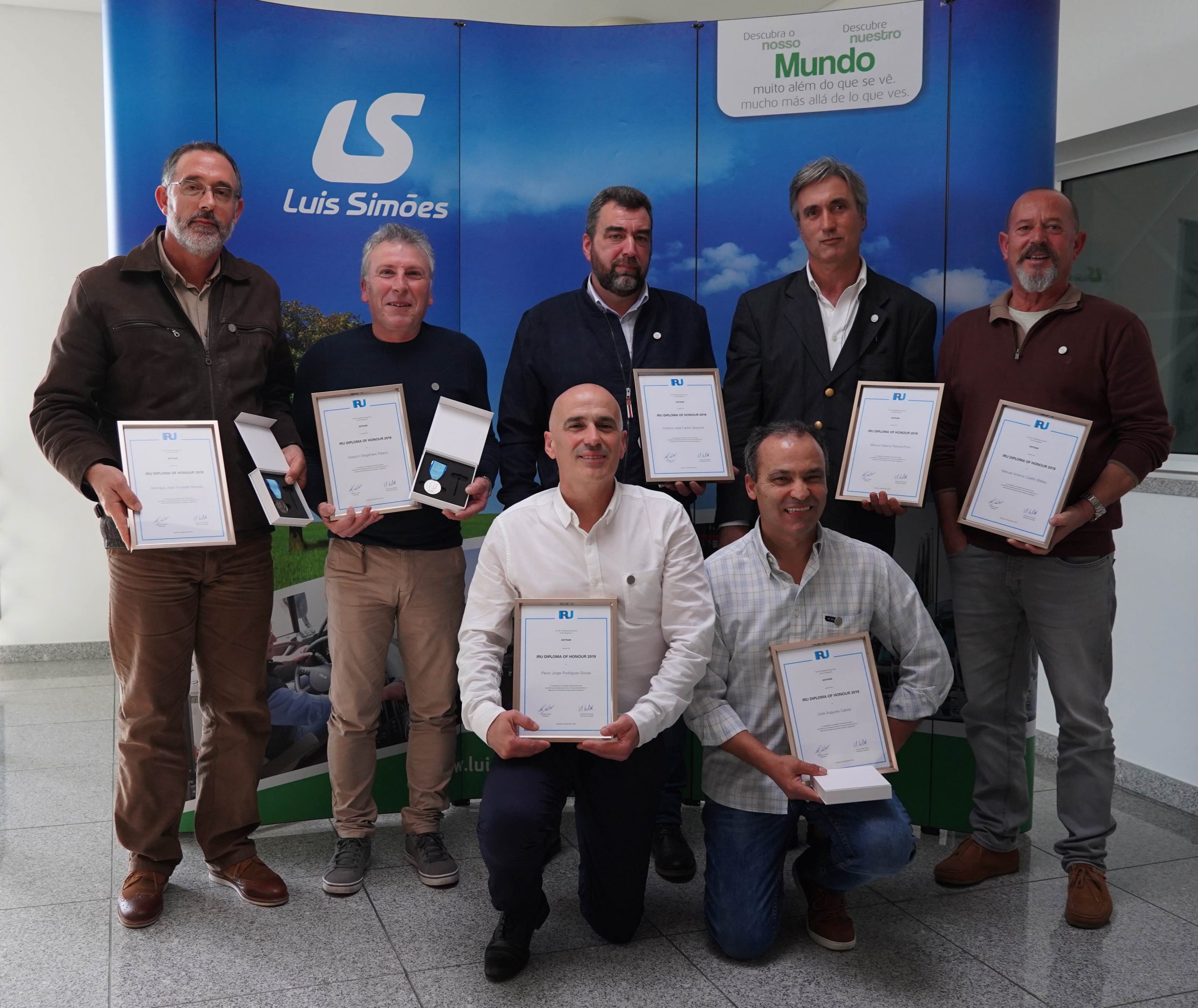Motoristas da Luís Simões distinguidos com o Diploma de Honra da IRU