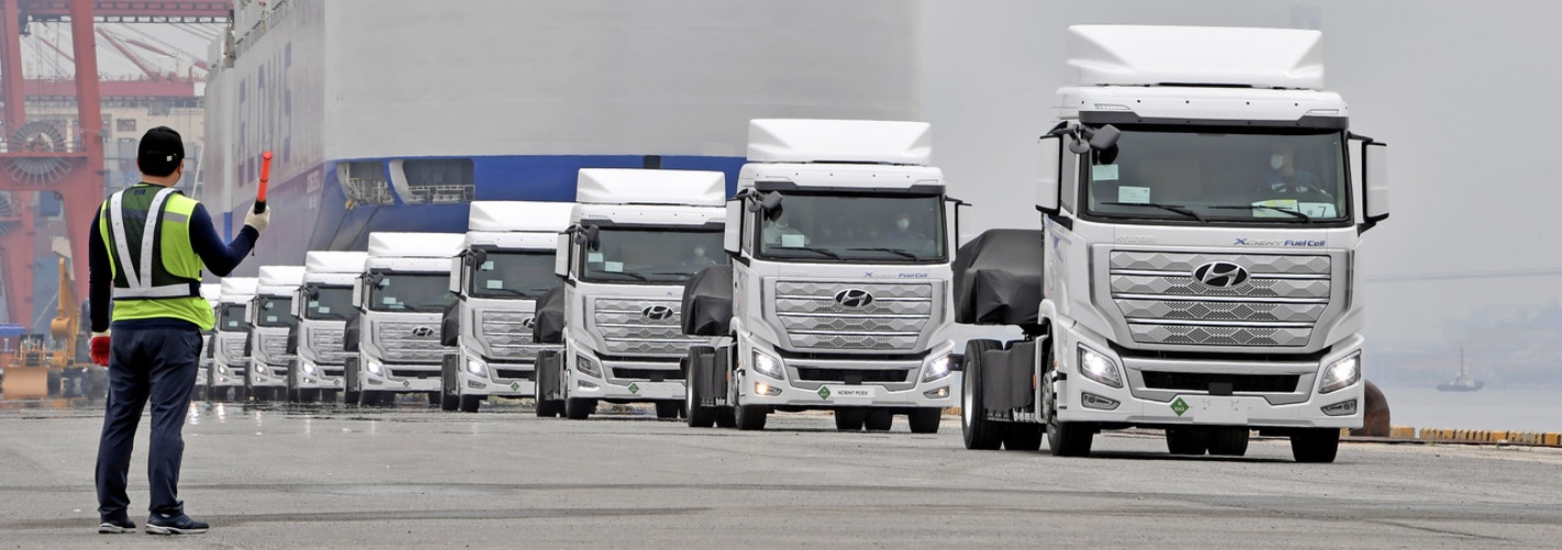 Suíça recebe os primeiros 10 camiões Hyundai a hidrogénio