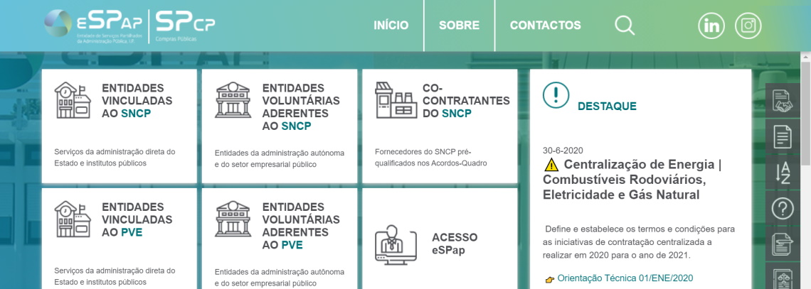 eSPap disponibiliza novo Portal das Compras Públicas