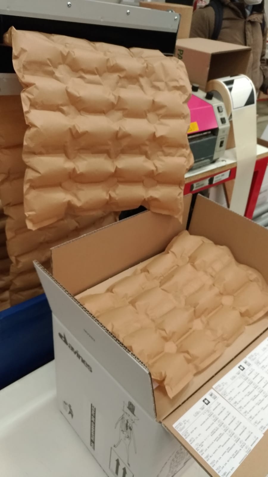 Fromm Embalagem lança solução de almofadas de ar com papel reciclado