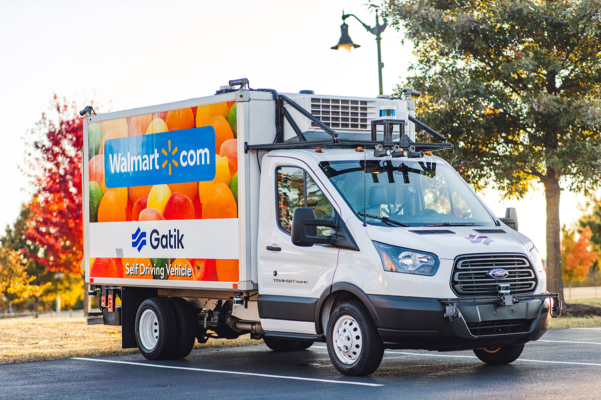 Walmart e Gatik testam entregas em veículos sem motorista