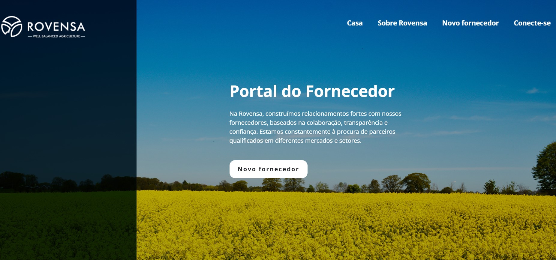 Novo portal da Rovensa facilita comunicação com fornecedores