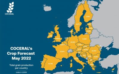 COCERAL revê em alta produção total de cereais da UE