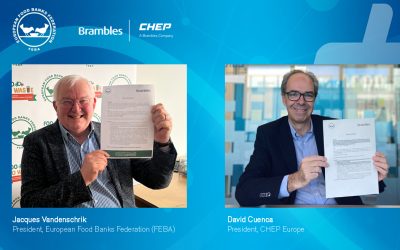 Brambles renova acordo com a Federação Europeia de Bancos Alimentares por três anos