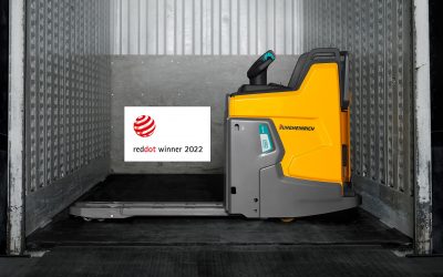 Porta-paletes elétrico compacto da Jungheinrich vence Red Dot Design Award
