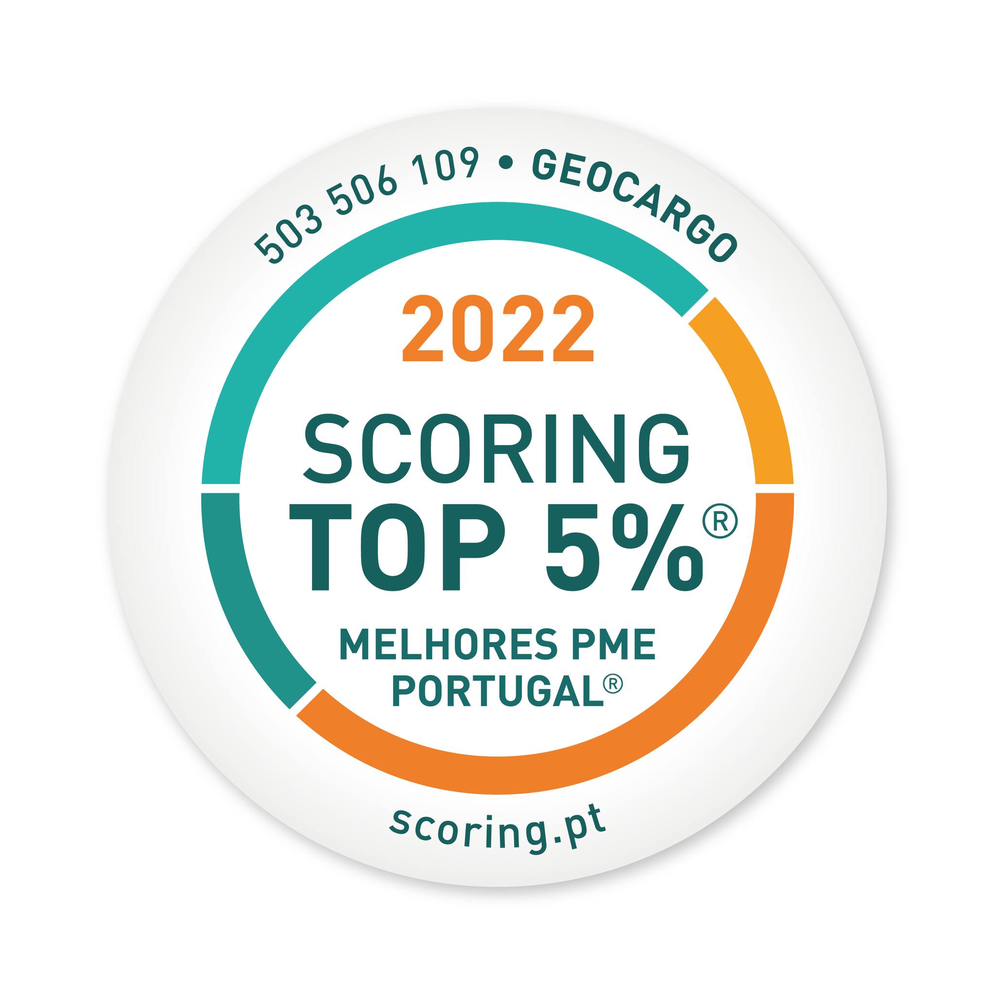 Geocargo certificada “TOP 5% melhores PME Portugal®”