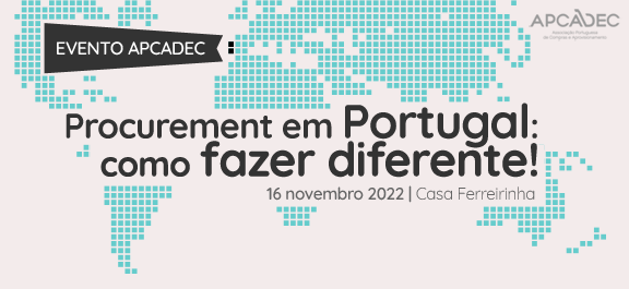 “Procurement em Portugal: como fazer diferente!” a 16 de novembro