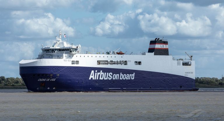 Navio Ro-Ro “Ciudad de Cadiz” escala pela primeira vez Viana do Castelo