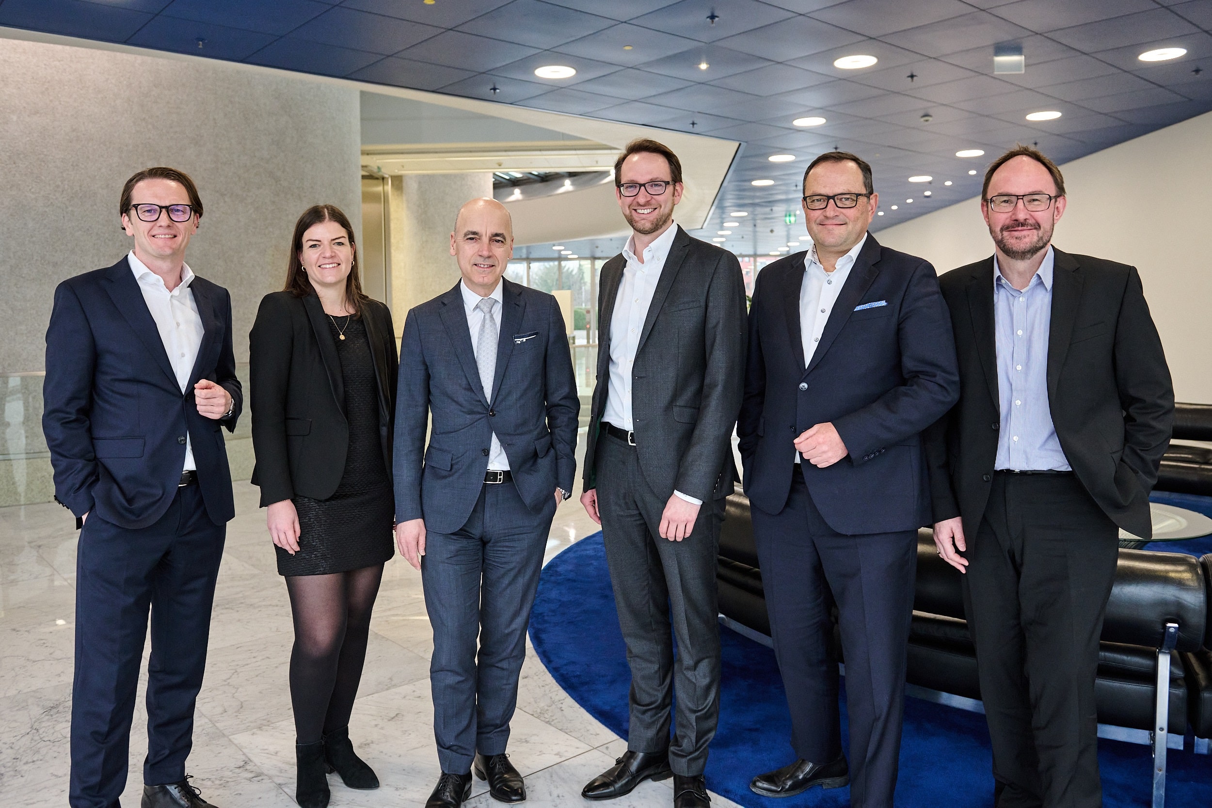 Gernot Rill, Katharina Jung, Dr. Nicolas Peter, Thomas Saueressig, Alexander Buresch, Ralf Scherer