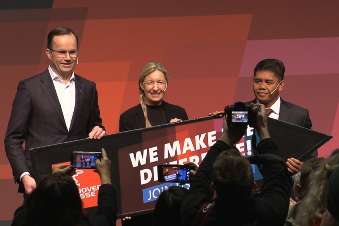 Conferencia de imprensa Hannover Messe 2023