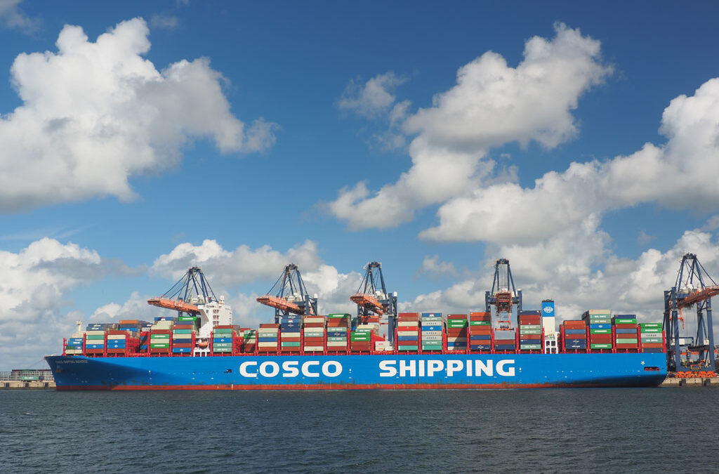 COSCO Shipping lança solução digital para transporte Europa-China