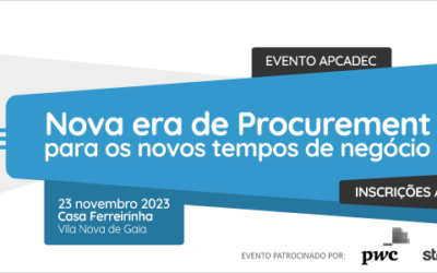 APCADEC debate “Nova era de Procurement para os novos tempos de negócio” no dia 23