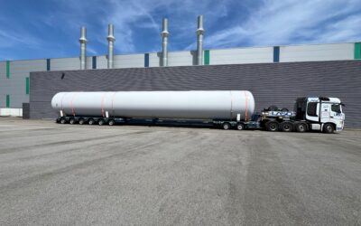 LASO transporta quatro reservatórios de hélio para o CERN