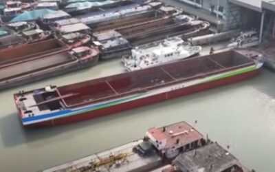 China revela primeiro porta-contentores a hidrogénio