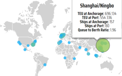 Portos chineses congestionados devido a tarifas e Ano Novo Chinês