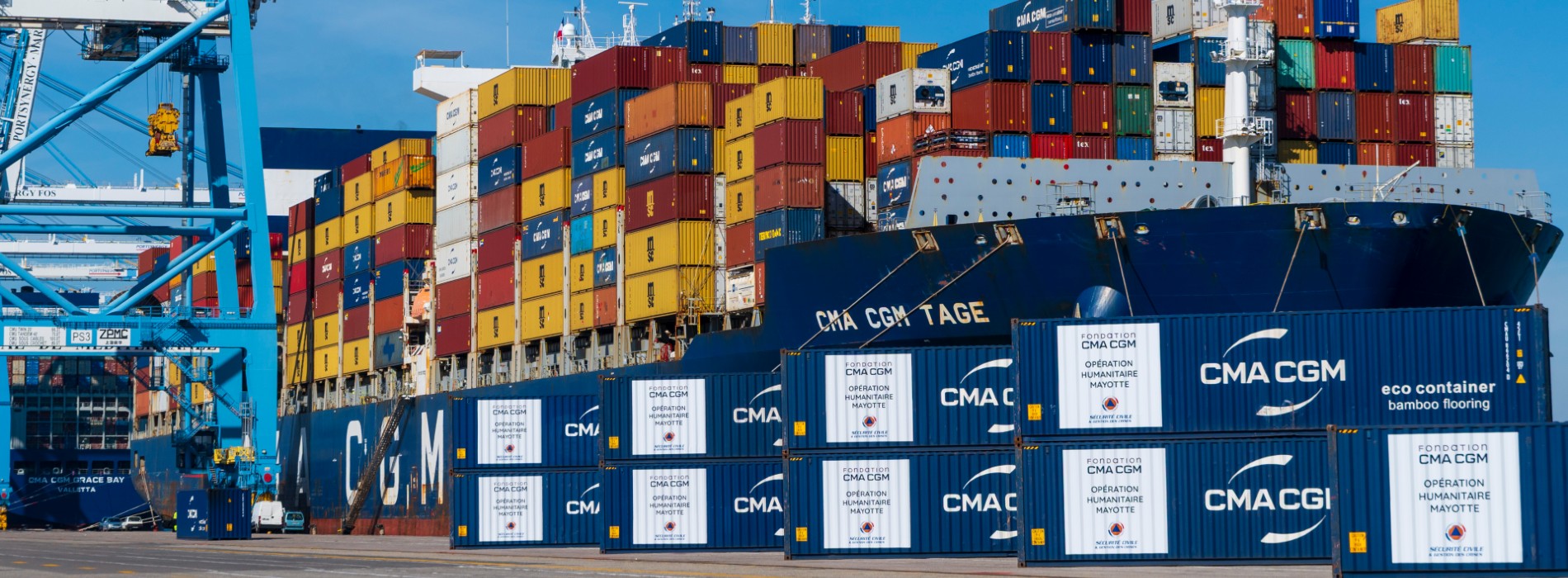 CMA CGM aplica sobretaxas PSS aos portos portugueses