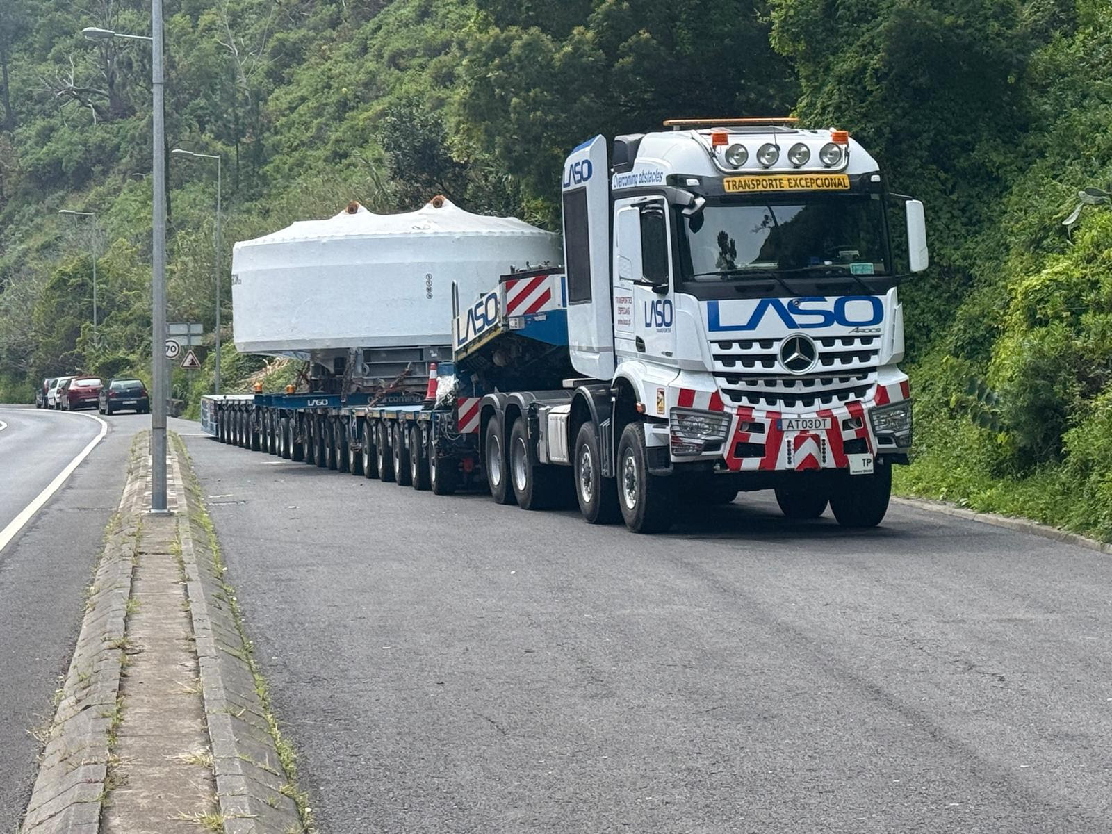 Ilha da Madeira: LASO conclui transporte de gerador de grandes dimensões
