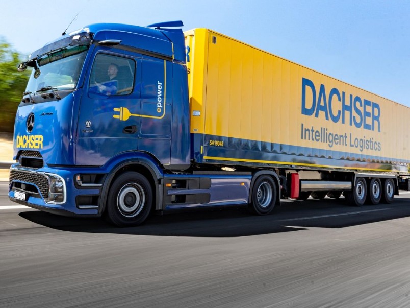 Dachser testa camião elétrico de longa distância