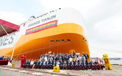 Grimaldi reforça frota com segundo navio “ammonia-ready” para transporte de veículos