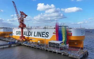 Grimaldi amplia frota com novo PCTC “Grande Melbourne” preparado para amónia