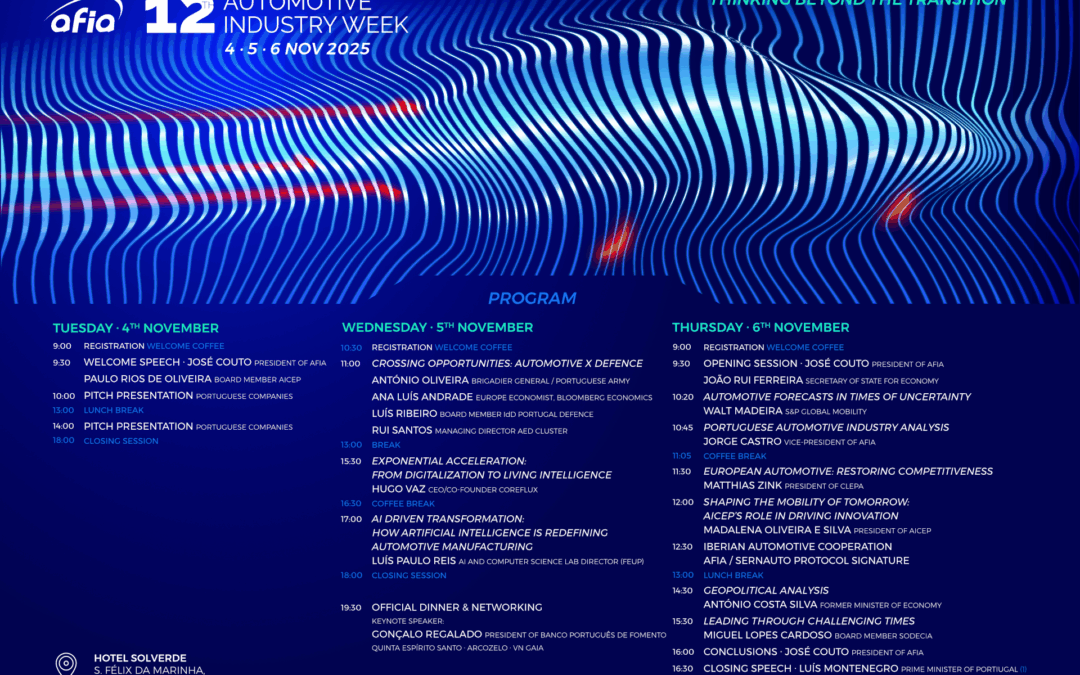 AFIA debate o futuro da indústria automóvel europeia na 12.ª Automotive Industry Week