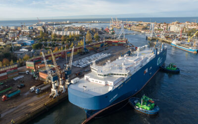 Porto de Leixões realiza operação com navio ro-ro para exportação de veículos da Stellantis