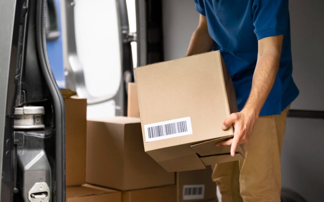 Negócio de correio expresso e encomendas com expectativa de crescimento