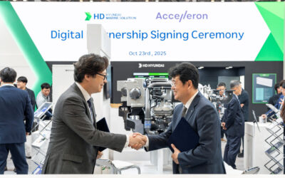 Accelleron e Hyundai Marine Solution juntas para acelerar a digitalização marítima