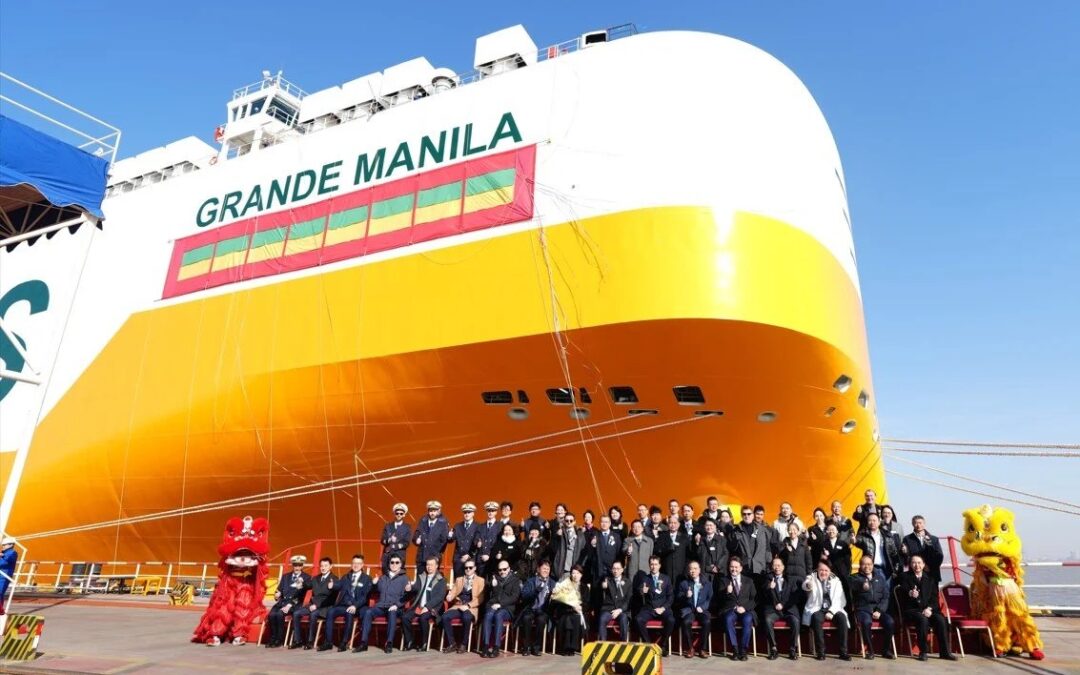 Grimaldi recebe sétimo navio preparado para a amónia