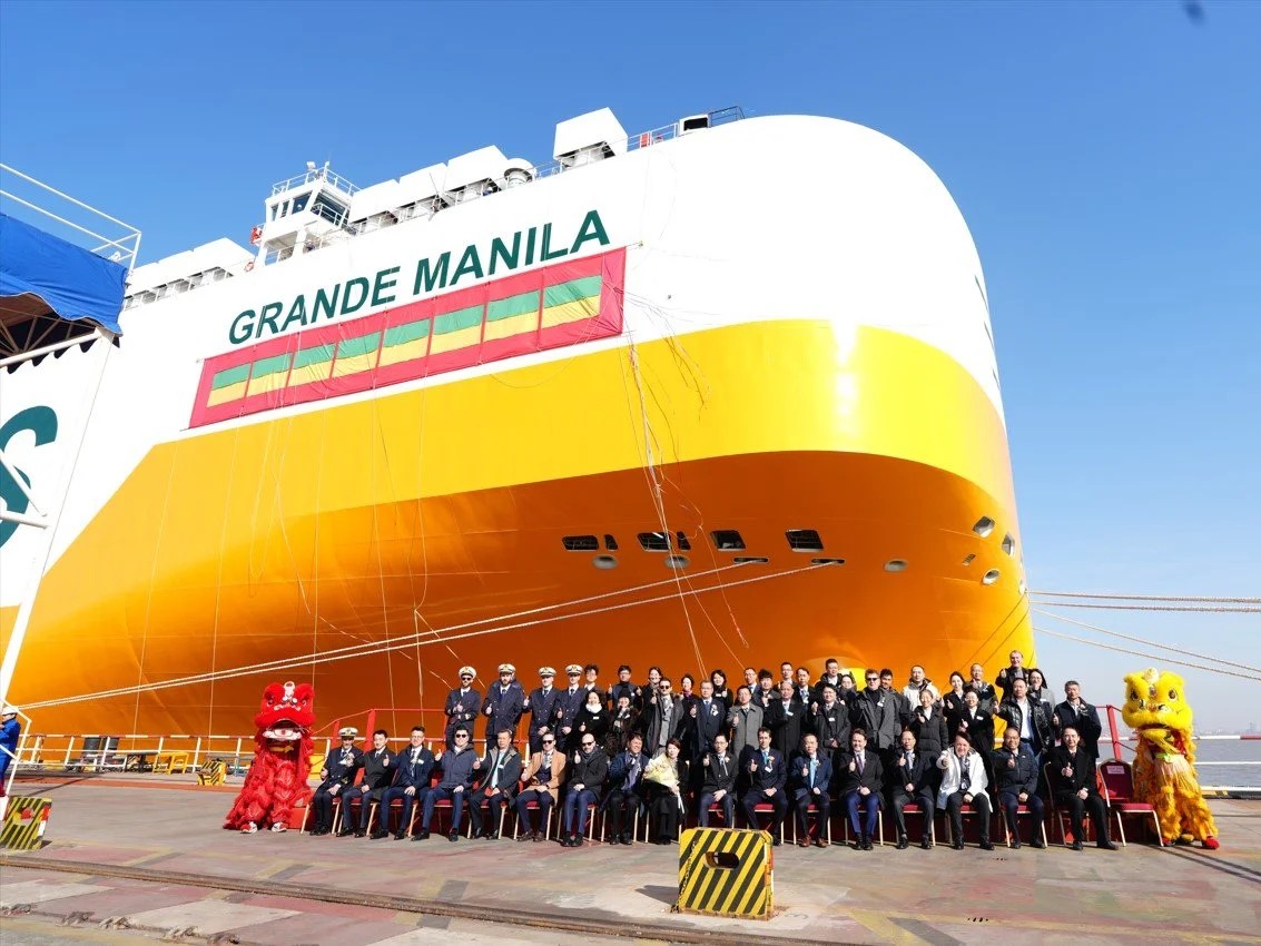 Grimaldi recebe sétimo navio preparado para a amónia