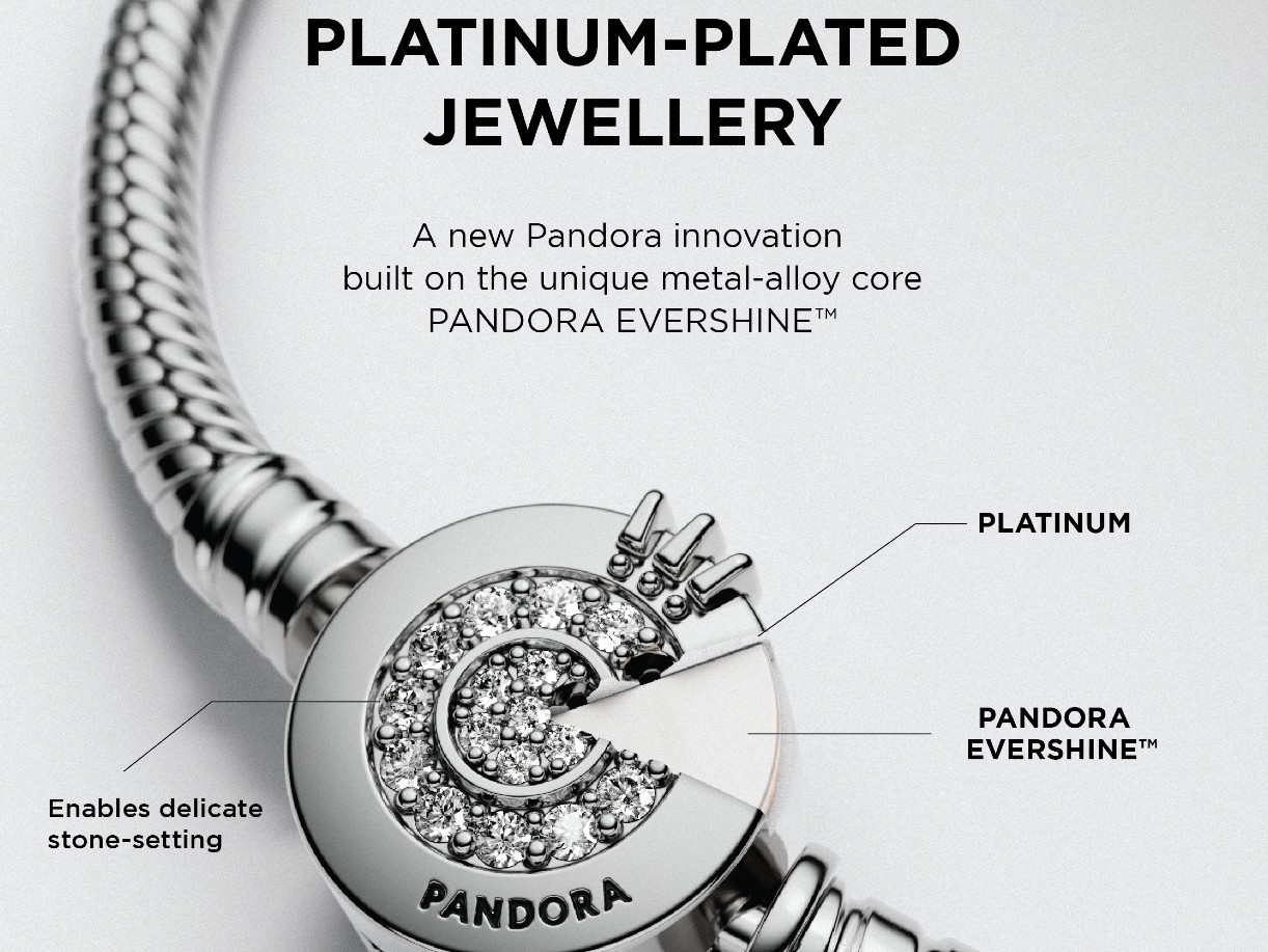 Pandora reduz dependência da prata devido a aumento de custos