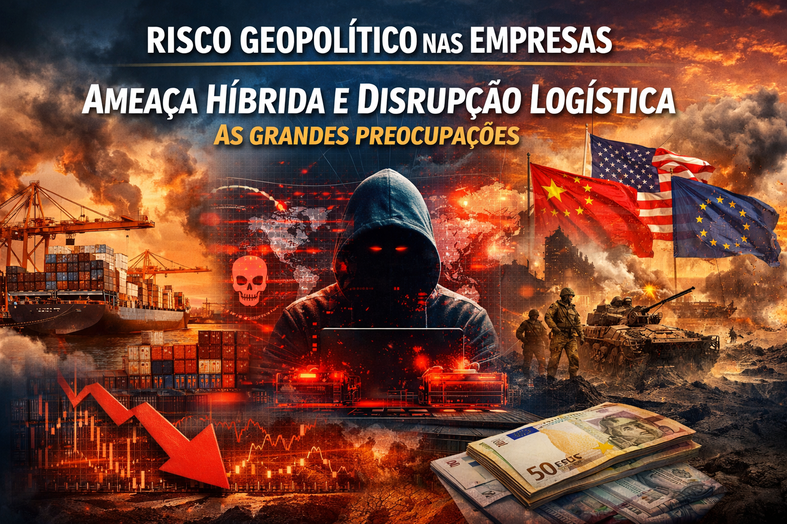 Geopolítica, ameaça híbrida e disrupção logística sobem ao topo das preocupações das empresas portuguesas