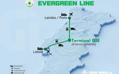 Evergreen inicia operações no terminal intermodal da OJE Logistics no Entroncamento