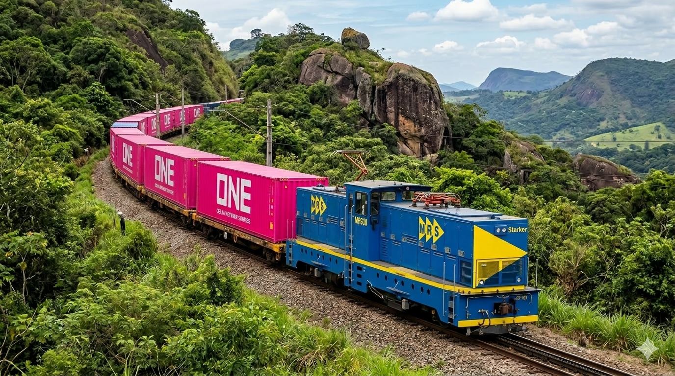 MRS Logística e ONE lançam corredor intermodal para o Porto de Santos