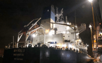 SYROS I descarrega quase 75 mil toneladas de milho na Trafaria e reforça papel estratégico do terminal