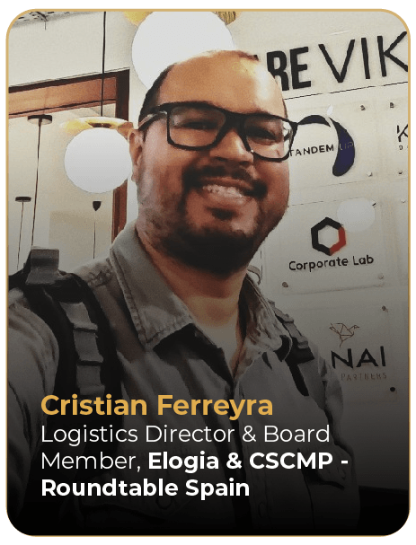 Cristian Ferreyra, Elogia & CSCMP - Roundtable Spain, orador na SCM Conference 2026