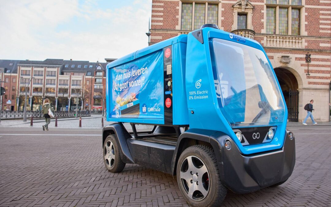 Empresa belga estreia veículo autónomo para entregas de última milha