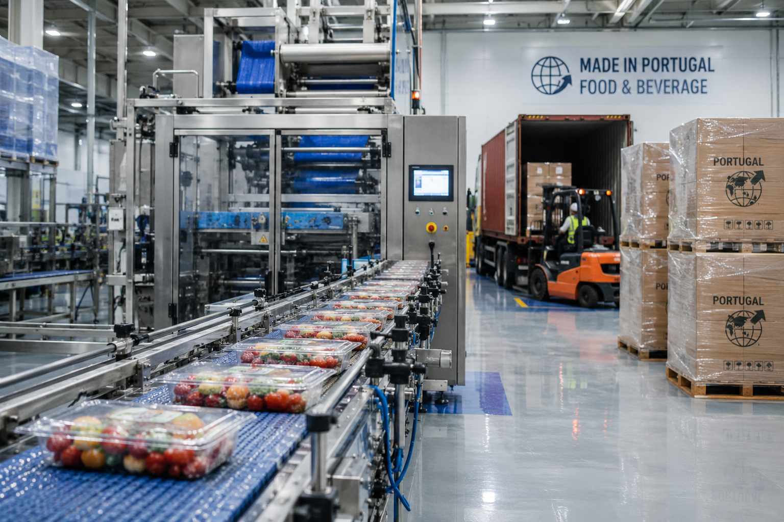 Indústria alimentar e das bebidas: exportações crescem 2% no primeiro trimestre