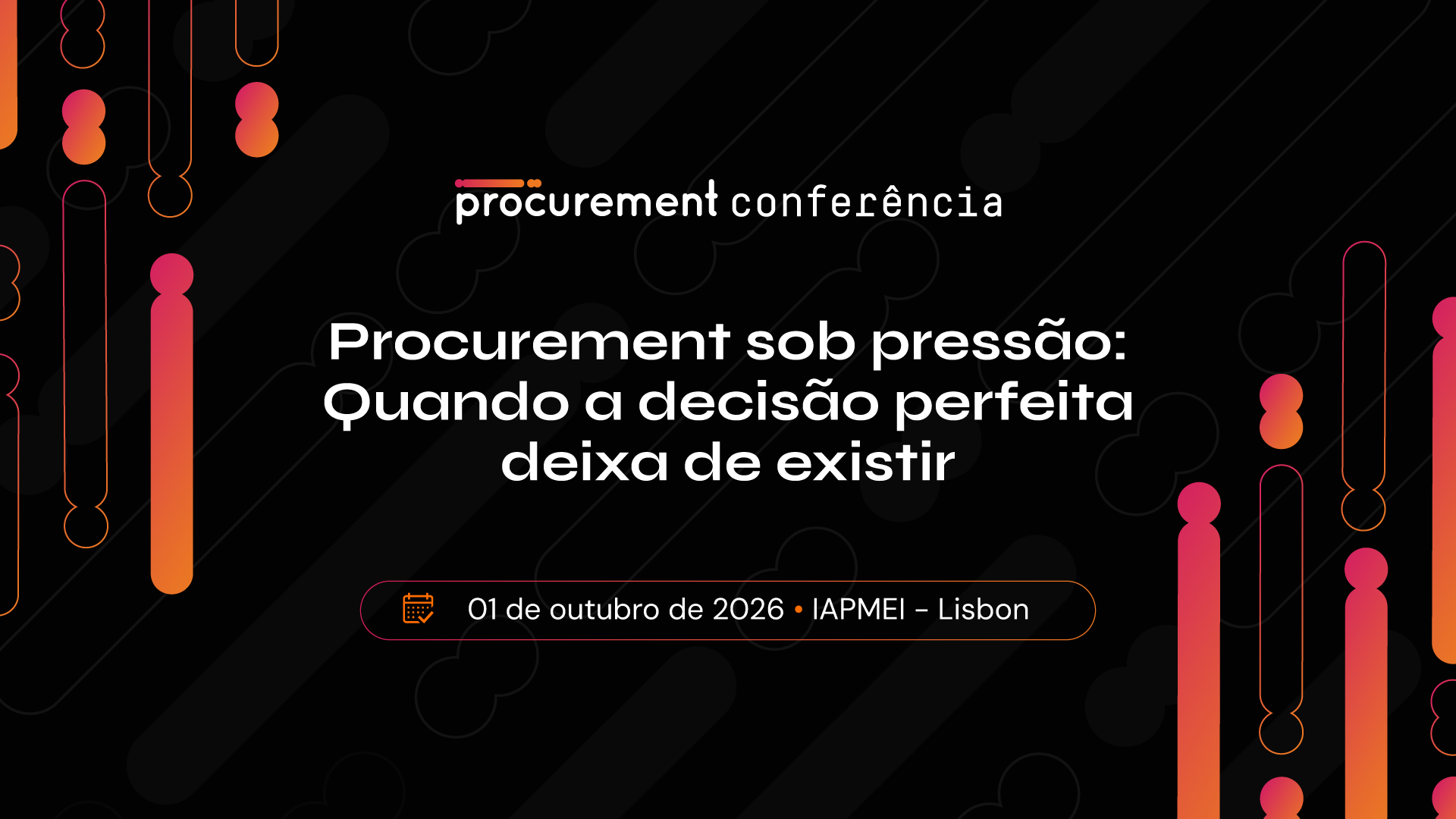 Procurement sob pressão: o encontro onde as decisões reais chegam ao palco